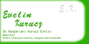evelin kurucz business card